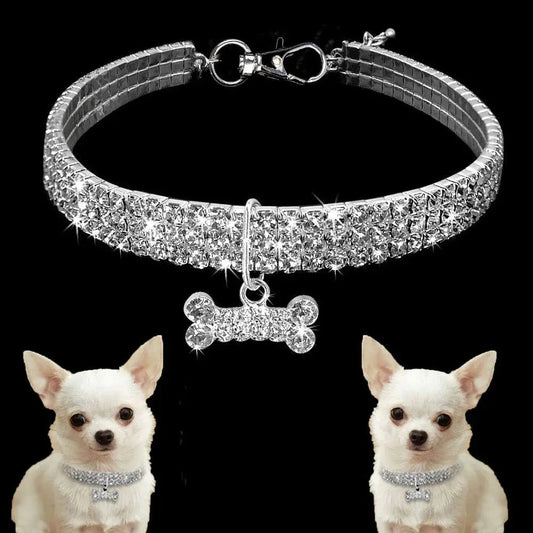 Glitter Pendant Dog Collar - Kia Day Design