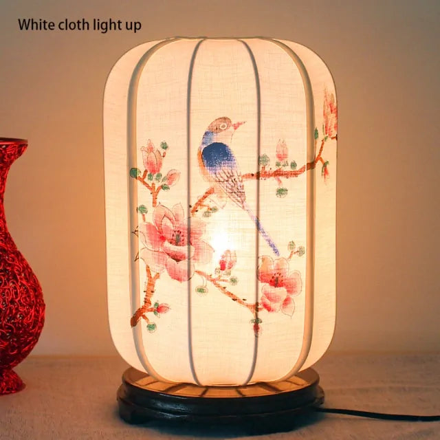 Stylish Hand-Painted Desk Lamp Kia Day Design