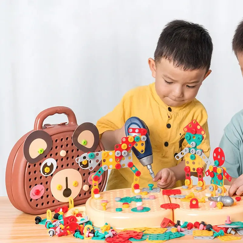 Childrens Electric Drill Toolbox Kit - Kia Day Design