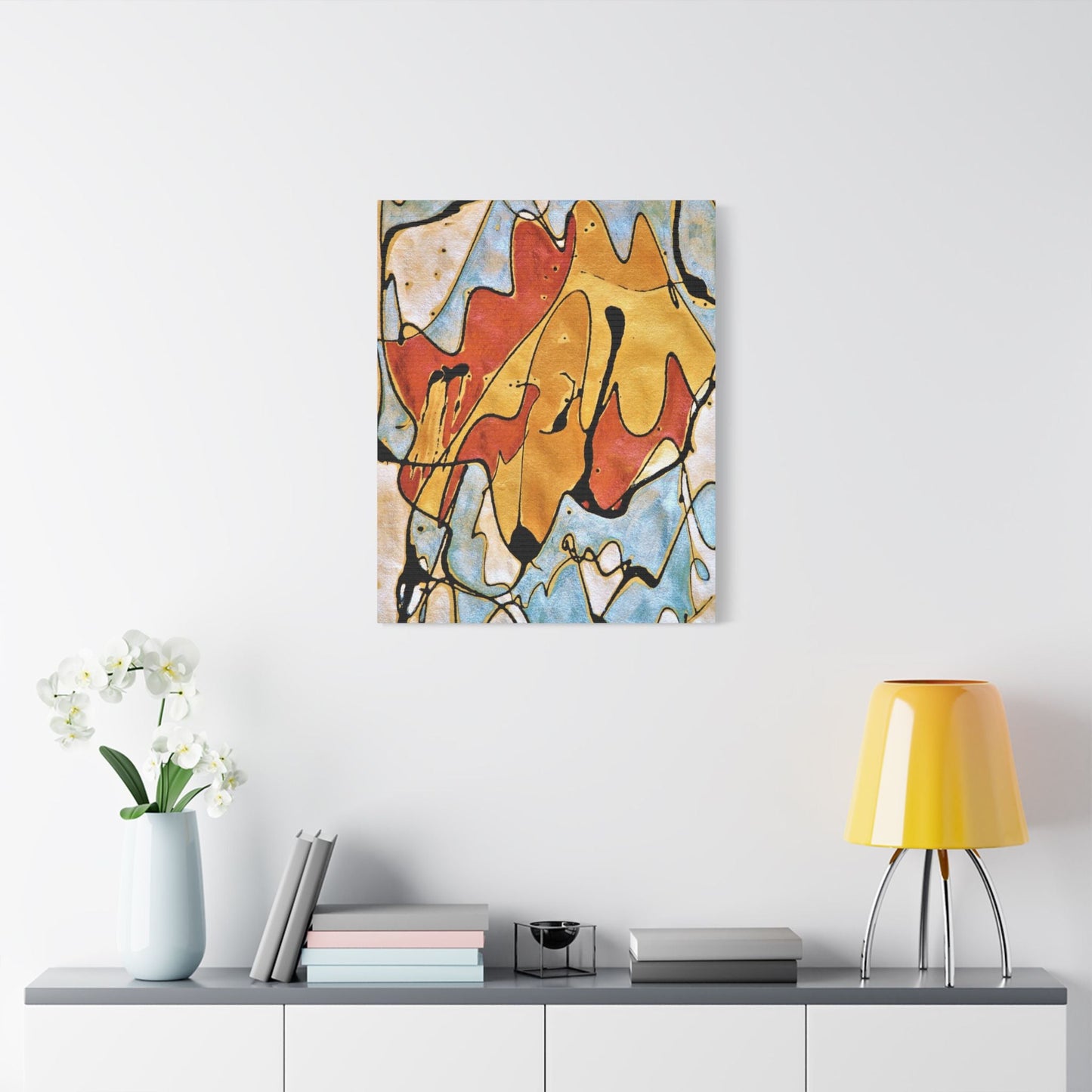 Fox Satin Canvas Stretched