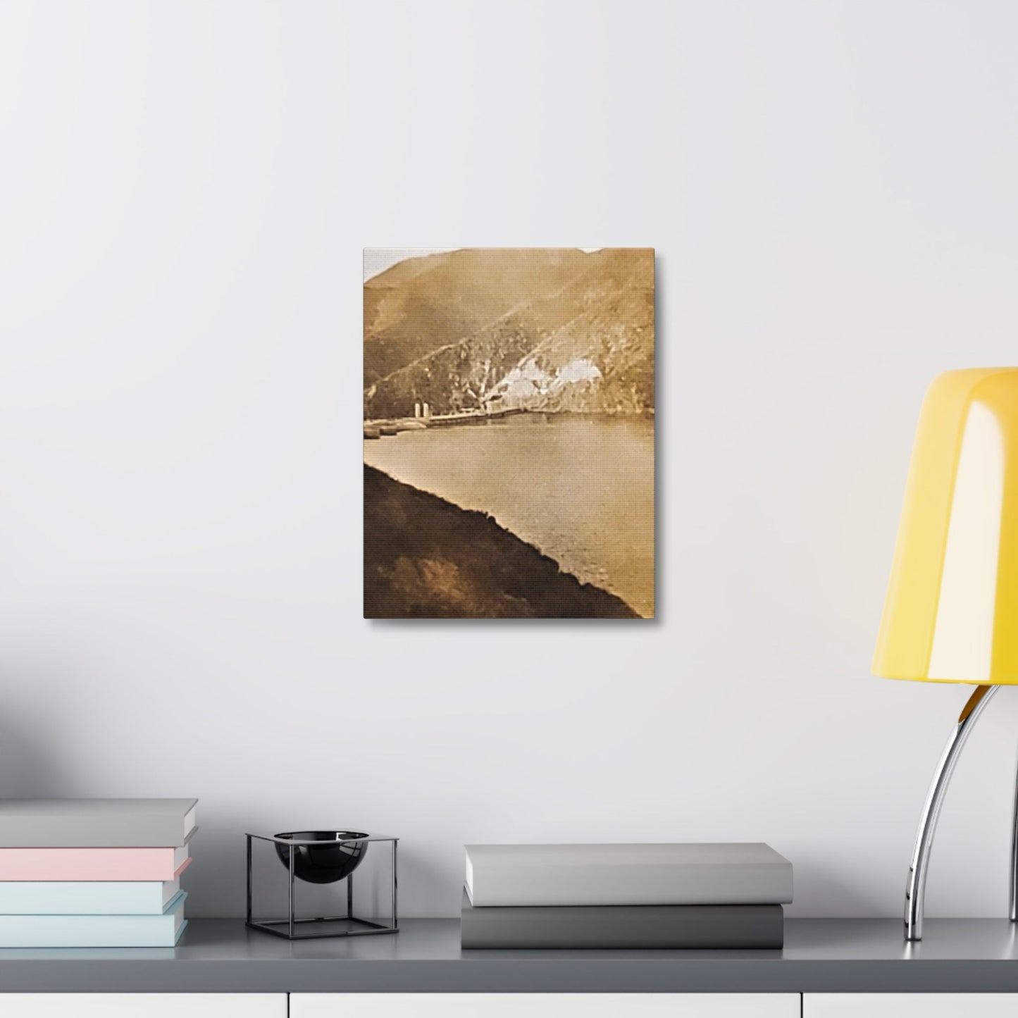 Morris Dam Lake Stretched Canvas 1.5" 11″ x 14″