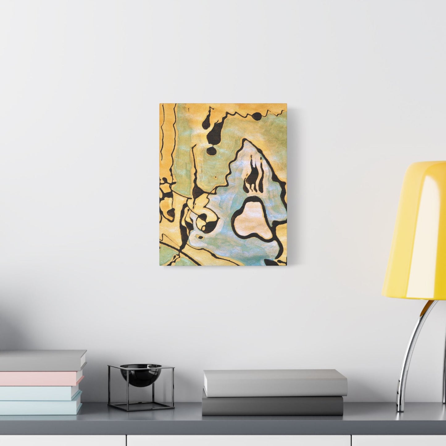 Screaming Ghost Satin Canvas Stretched