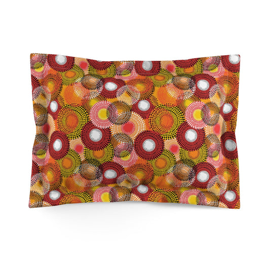 Colorful Floral Microfiber Pillow Sham - Kia Day Design
