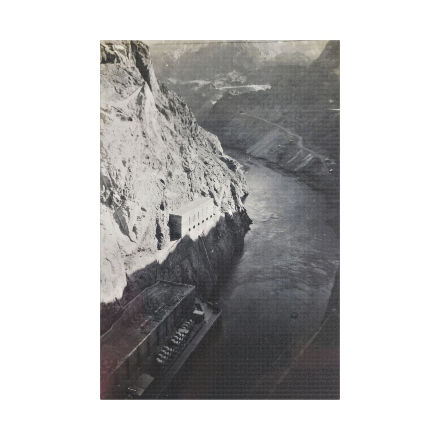 Boulder Dam Satin Canvas Stretched 24″ x 36″ (Vertical) 1.5"