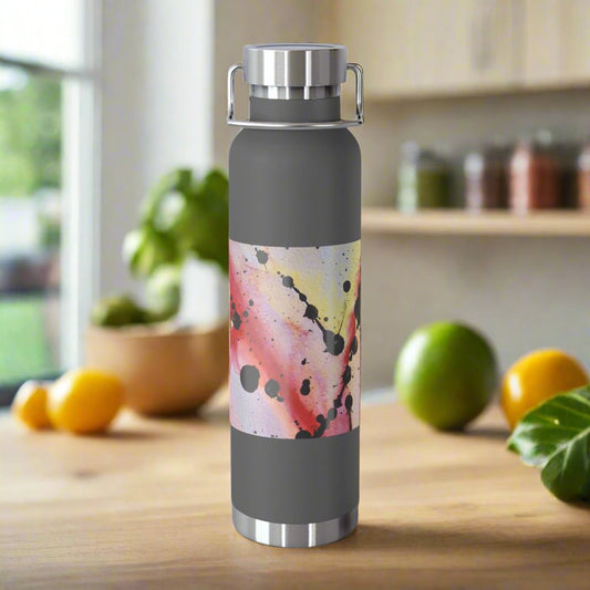 Red Hot Love 22oz Vacuum Insulated Bottle Grey 22oz