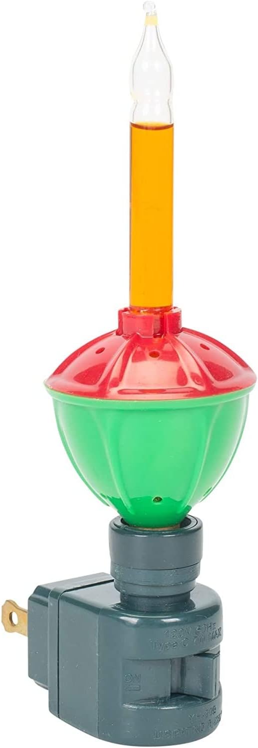 Red and Green Christmas Bubble Night Light - - night light