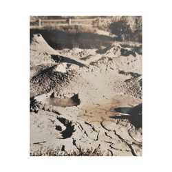 Yellowstone West Thumb Paint Pots Satin Canvas Stretched