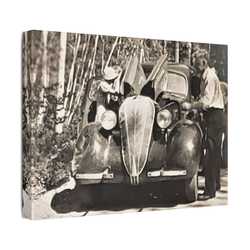 After The Black Hills 1939 Satin Canvas Stretched