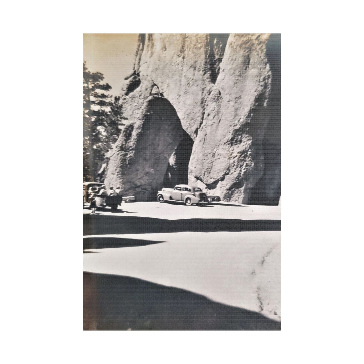 At the Needles Satin Canvas Stretched