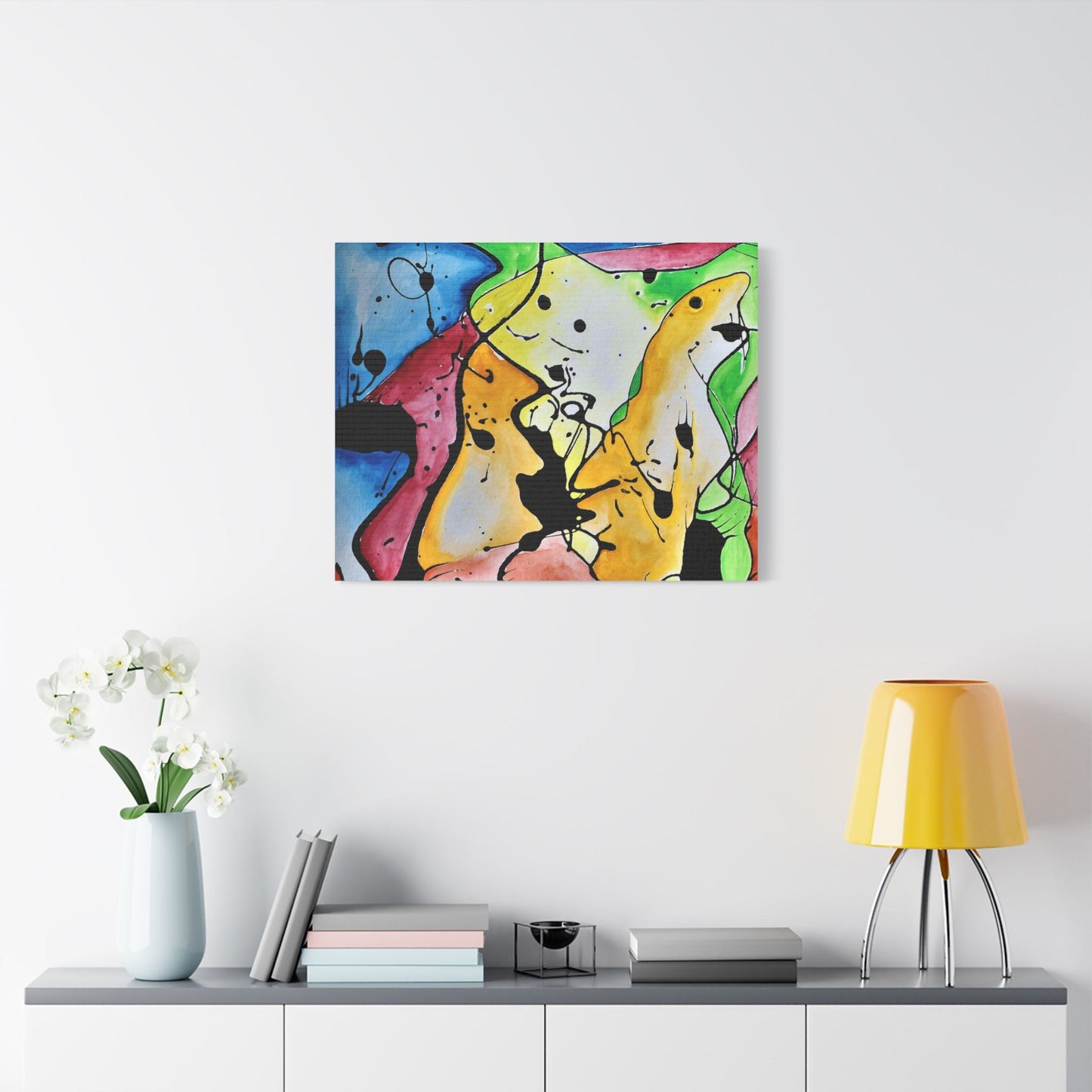 Space Judy Satin Canvas Stretched
