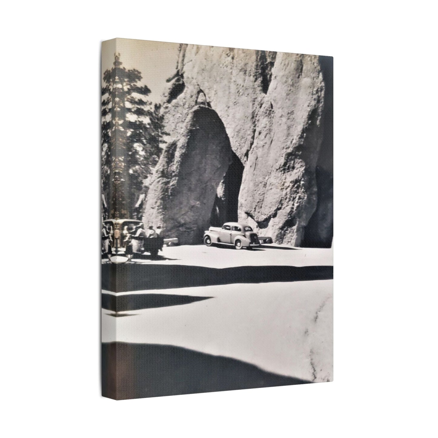 At the Needles Satin Canvas Stretched