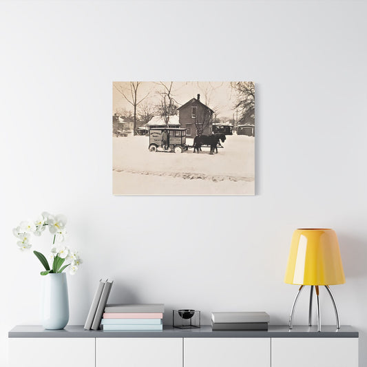 Milk Man Satin Canvas Stretched