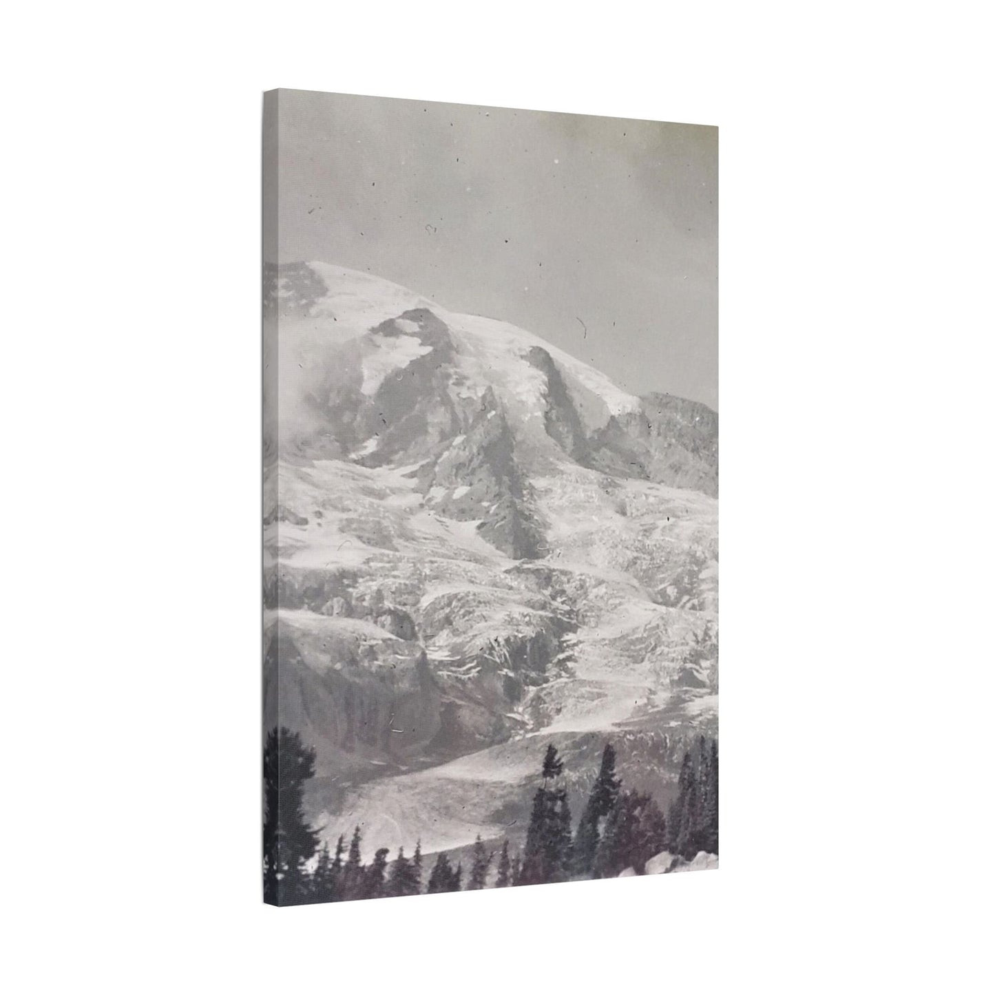 Mount Rainier Satin Canvas Stretched