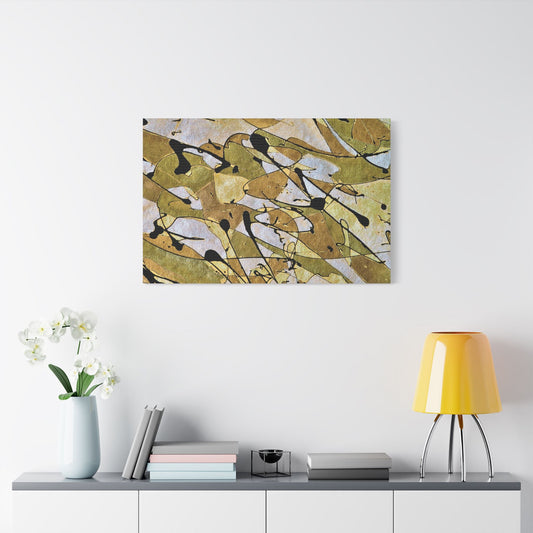 Gold Rush Satin Canvas Stretched