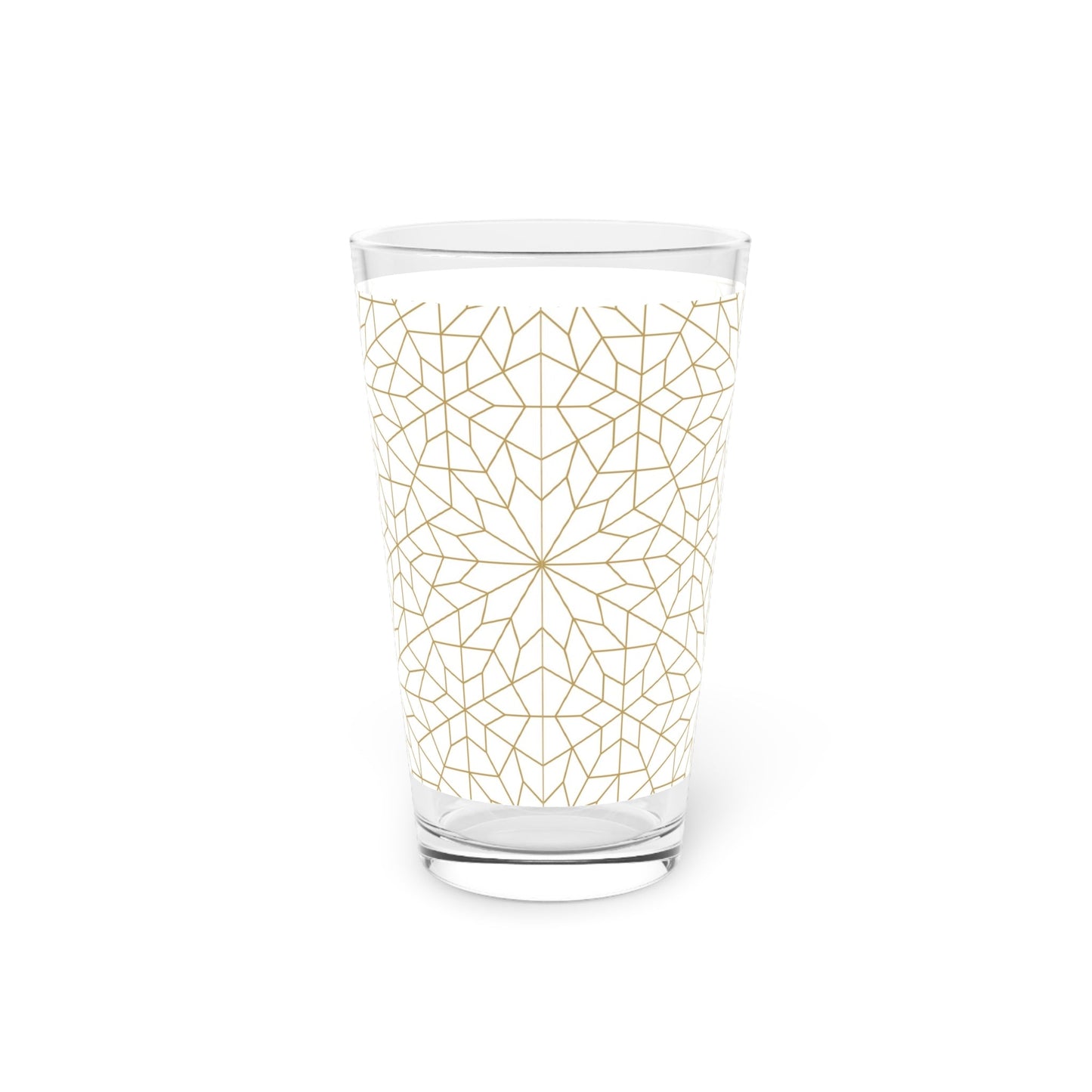 Geometric Pint Glass - 16oz - Kia Day Design