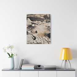 Yellowstone West Thumb Paint Pots Satin Canvas Stretched 24" x 30" (Vertical) 1.5"
