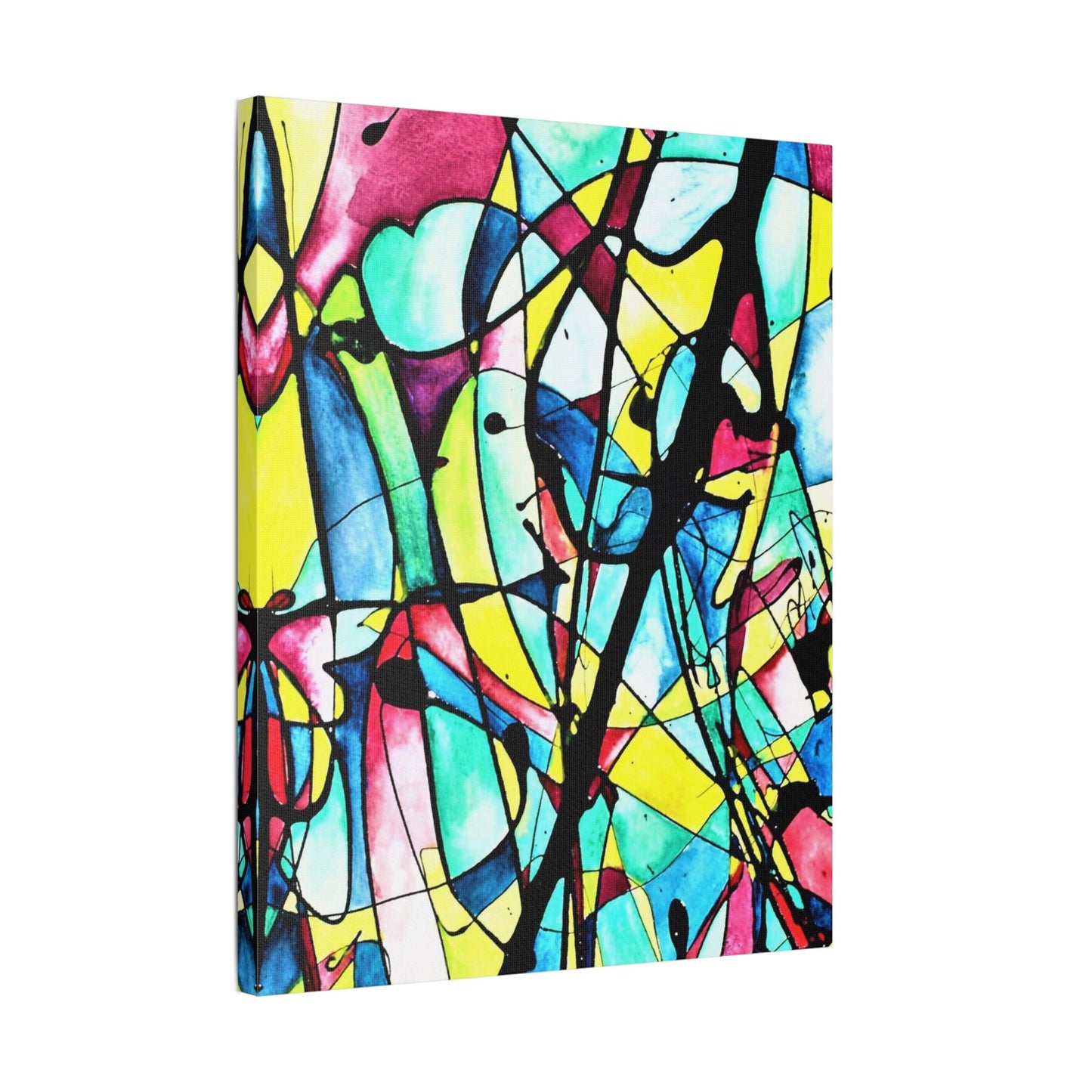 Alien Lady Satin Canvas Stretched