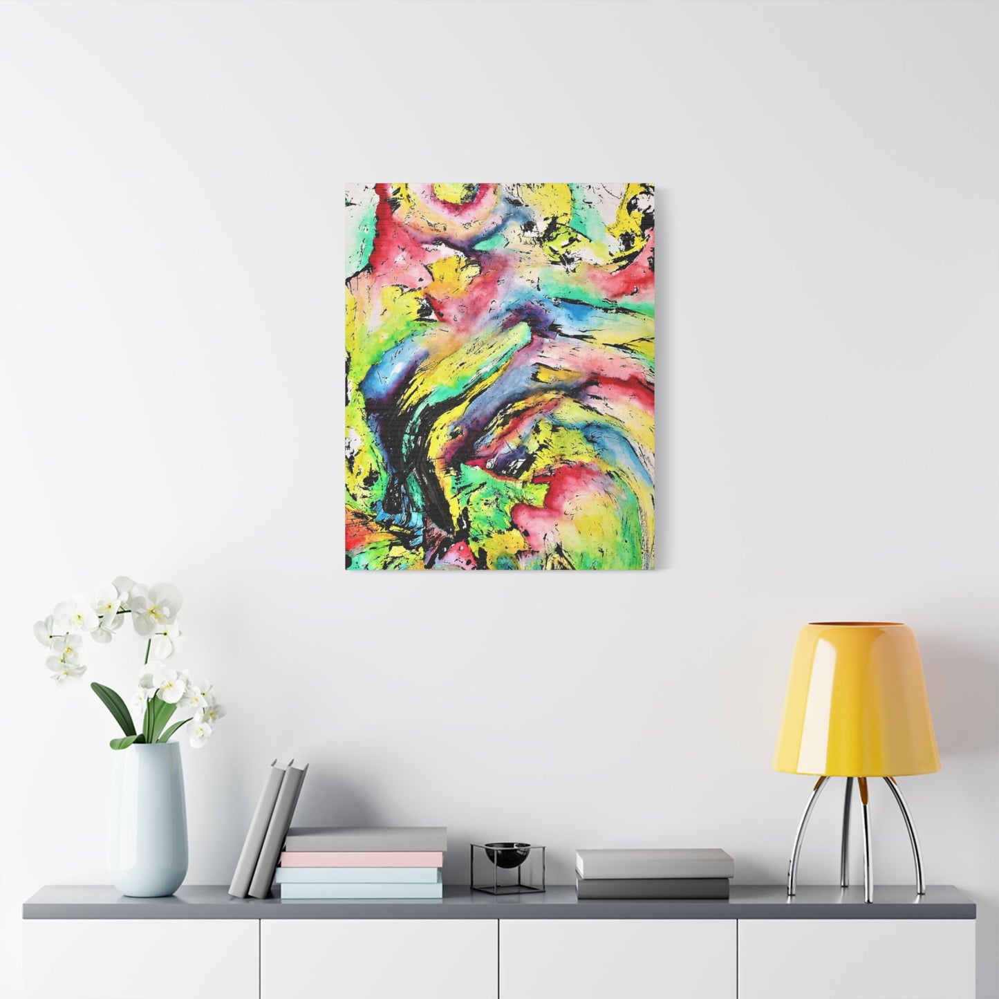 Vortex Satin Canvas Stretched