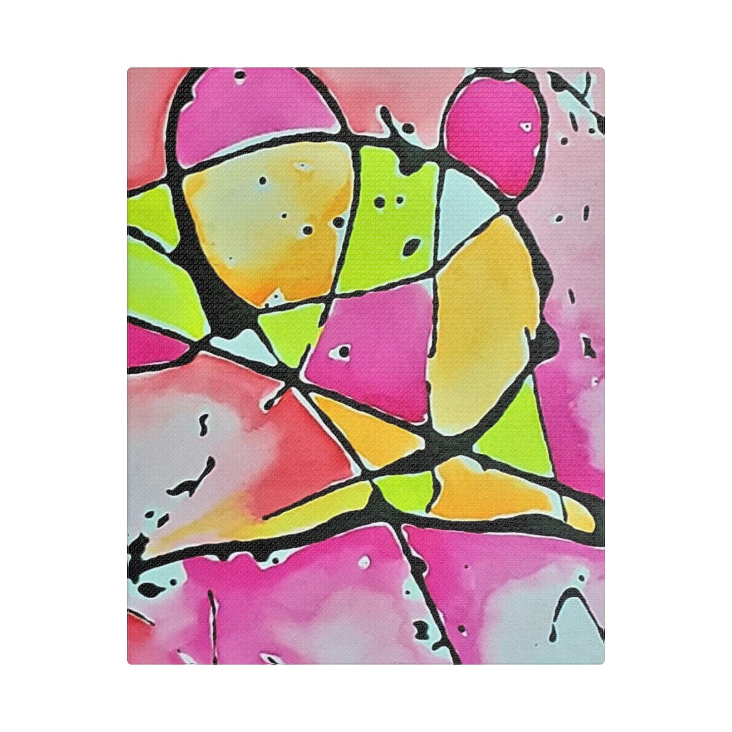 Pink Mouse Satin Canvas Stretched 8″ x 10″ (Vertical) 1.5"