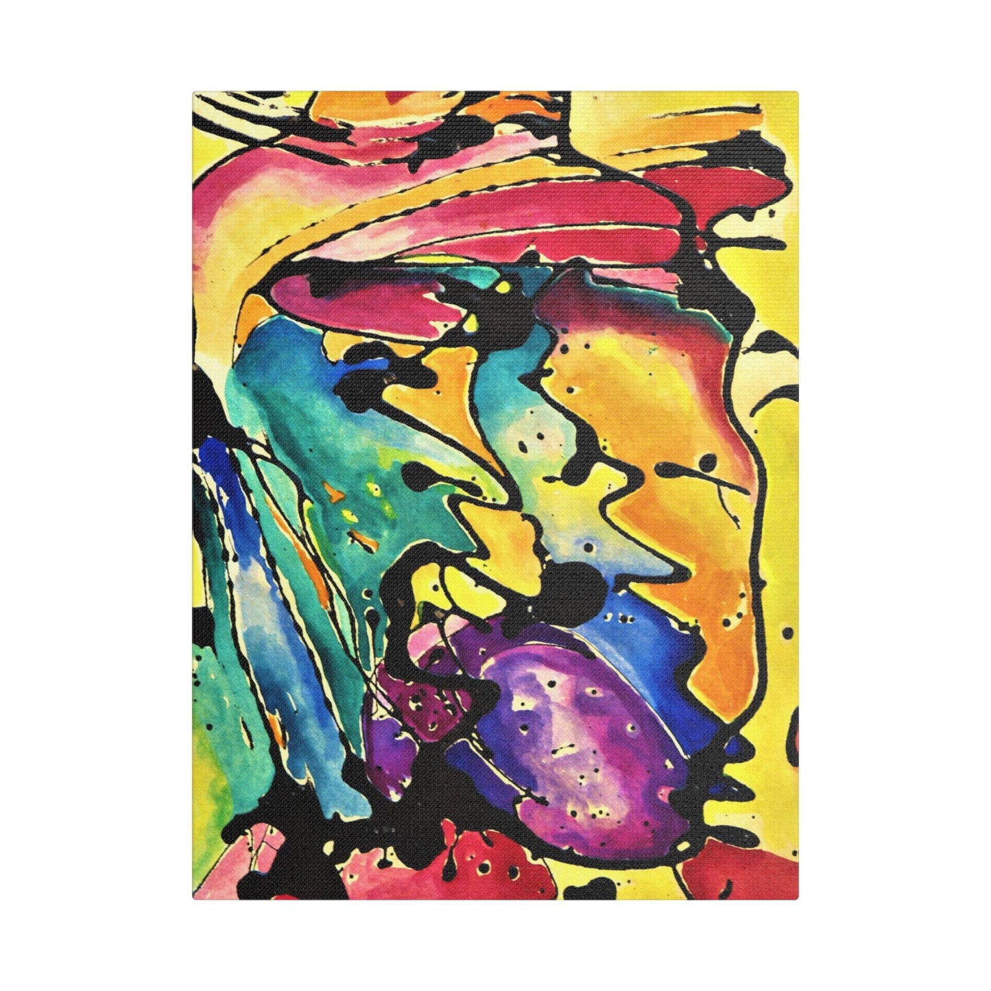 Sing Satin Canvas Stretched 12″ x 16″ (Vertical) 1.5"