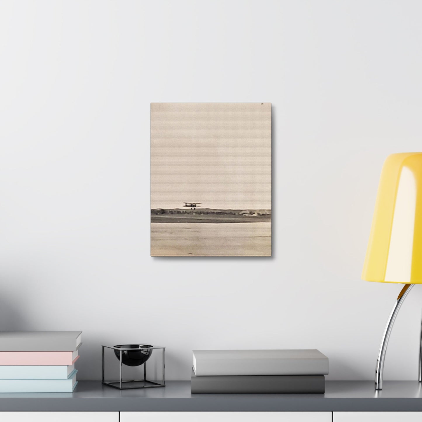 Plane Landing Omaha Airport 1939 Stretched Canvas Printify