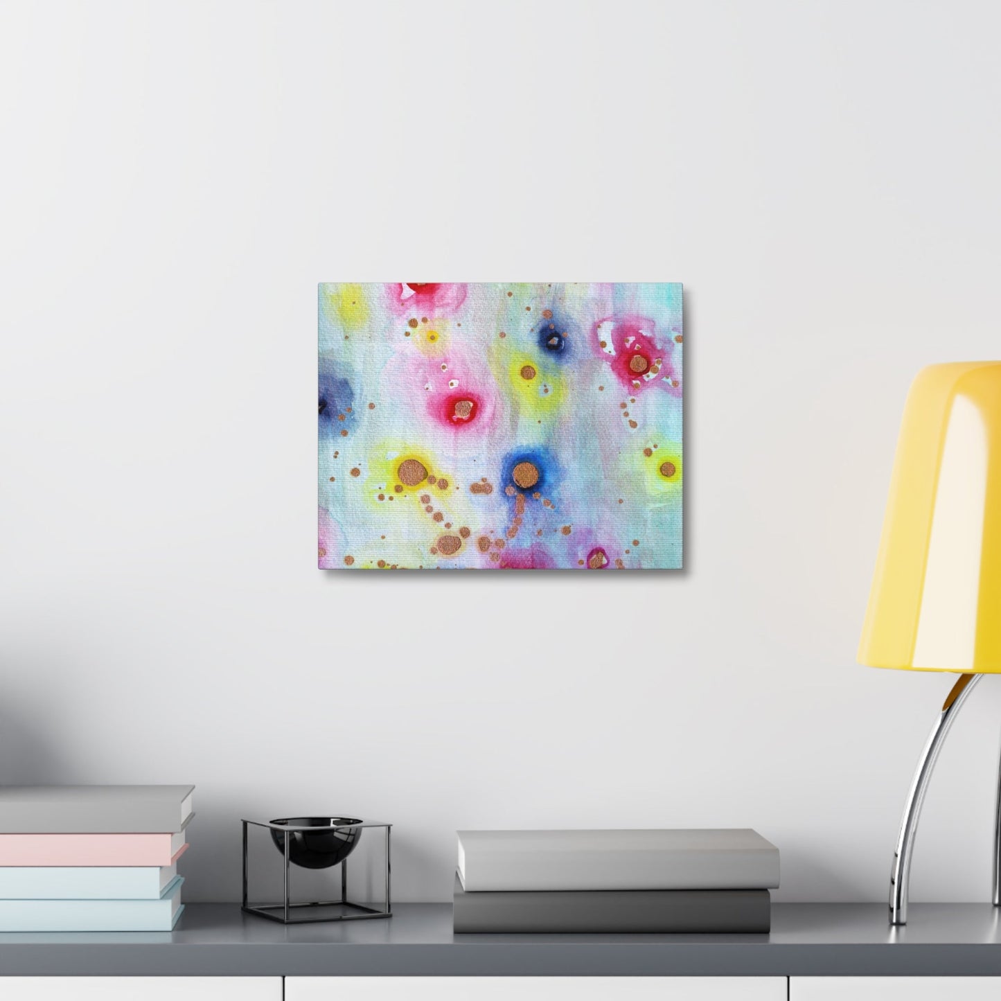 Raining Blooms Stretched Canvas Printify