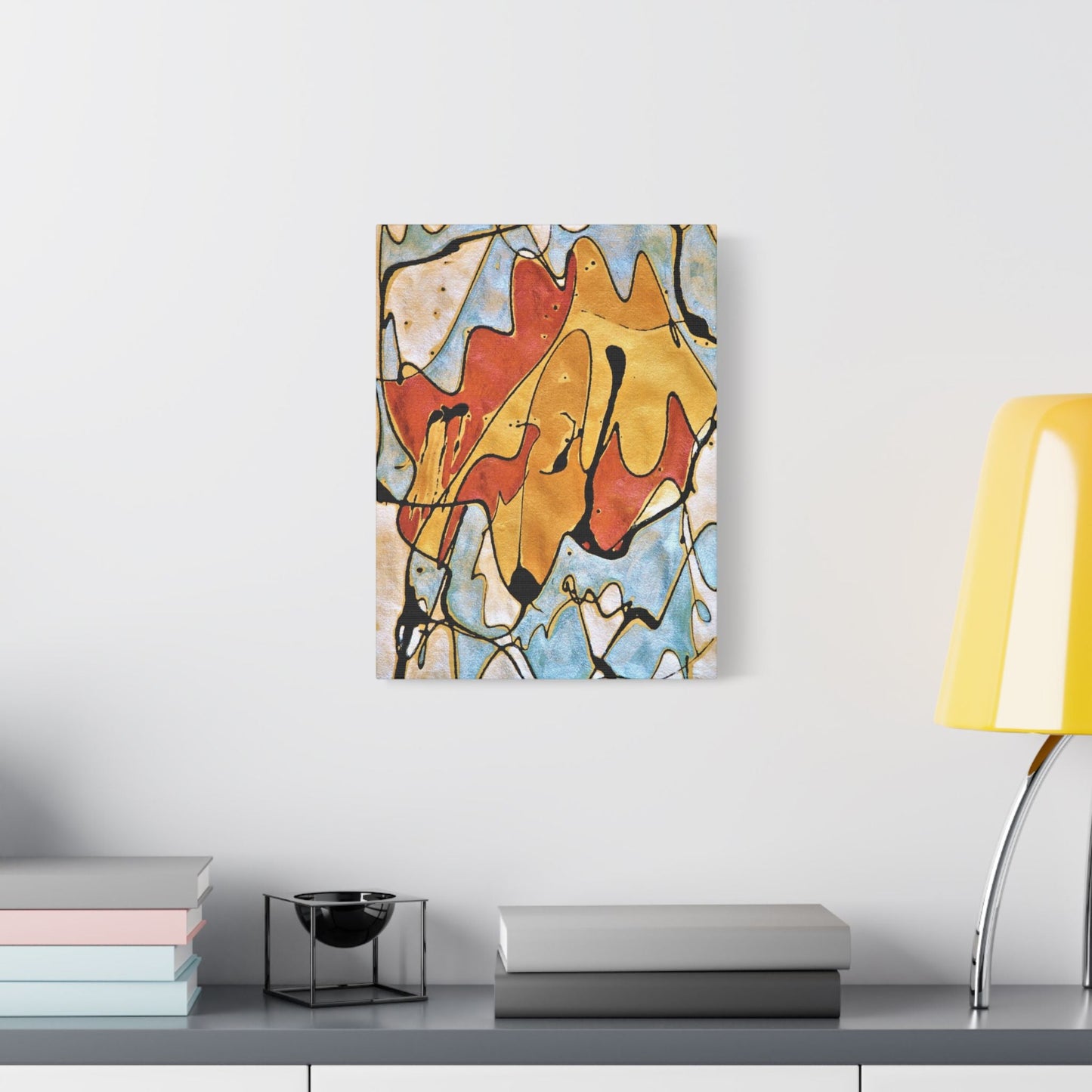 Fox Satin Canvas Stretched