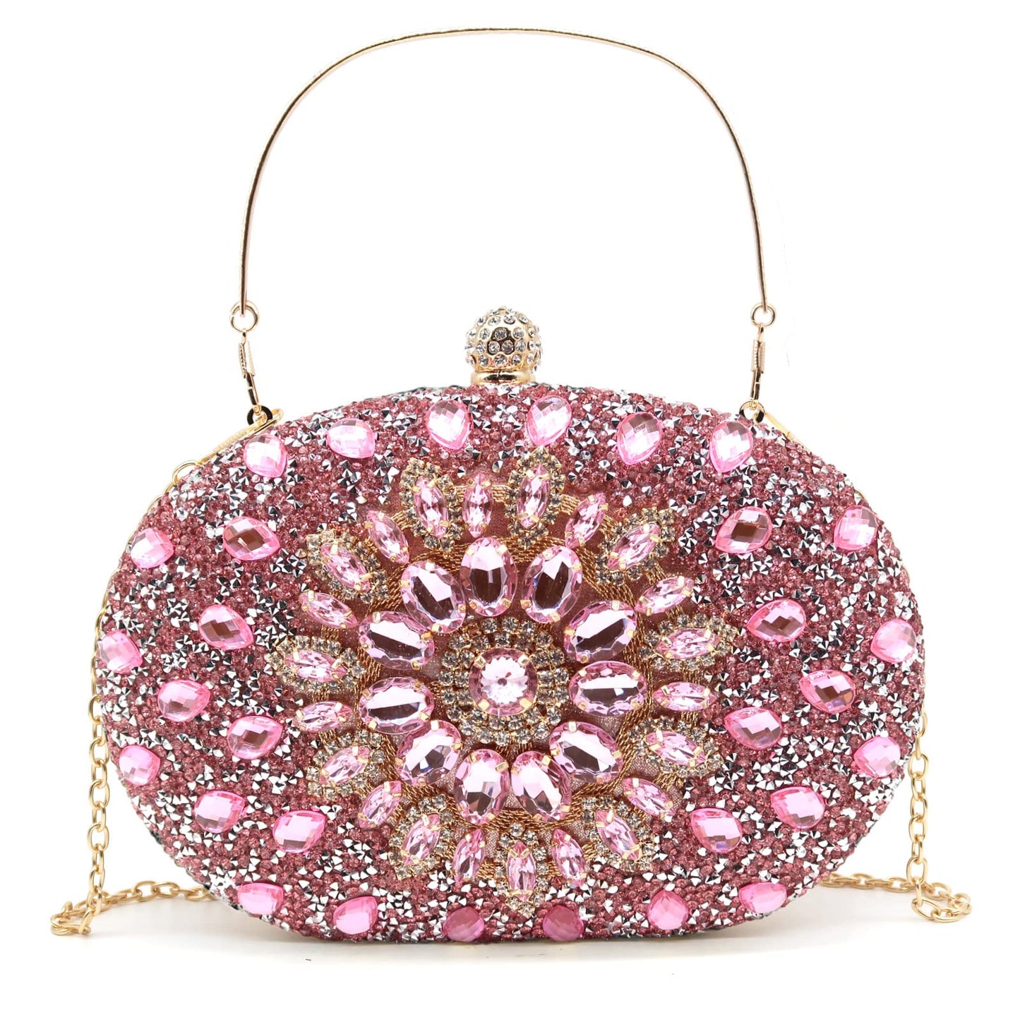 Elegant Rhinestone Evening Clutch - - clutch