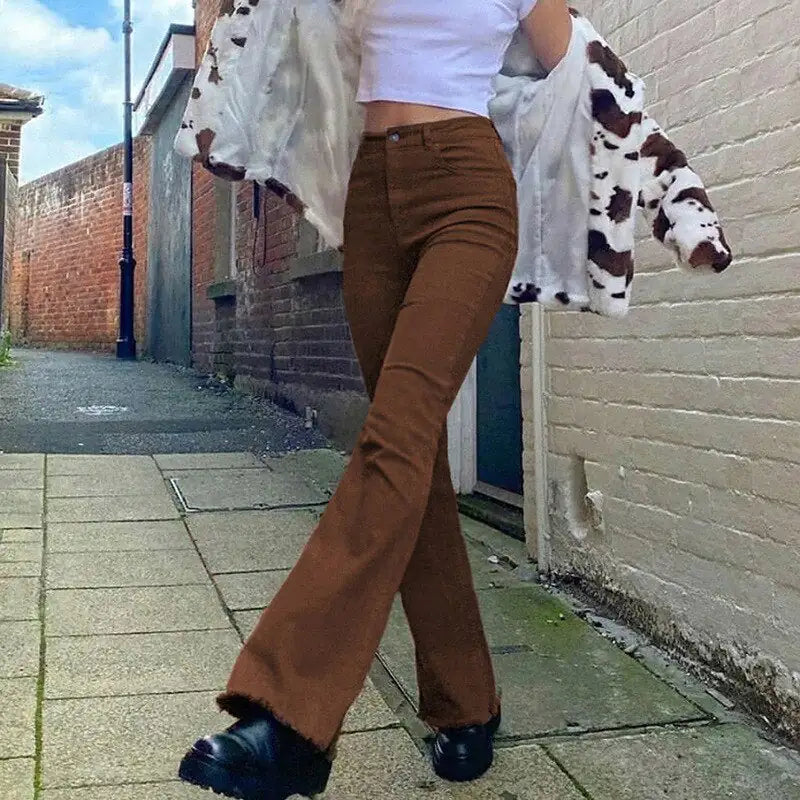 High Waist Flared Jeans - Kia Day Design