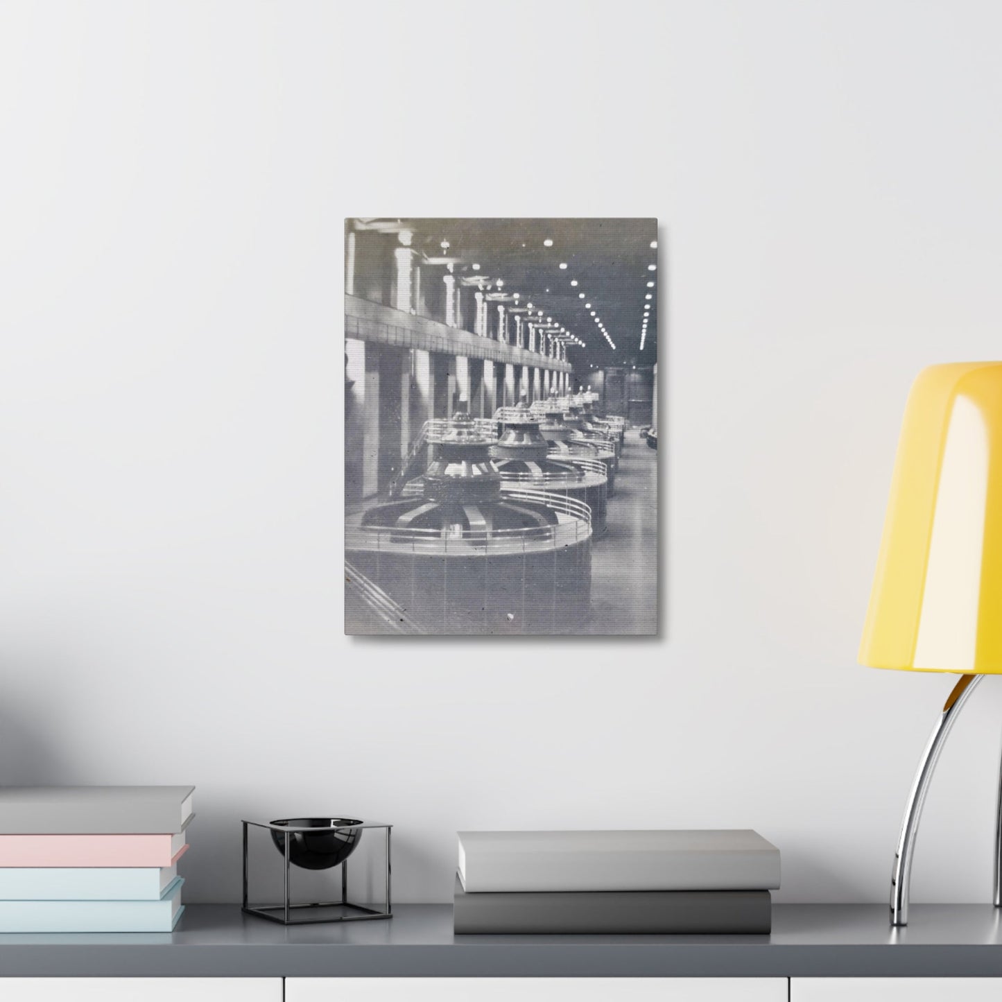Boulder Dam Powerhouse Stretched Canvas 1.5" 12″ x 16″