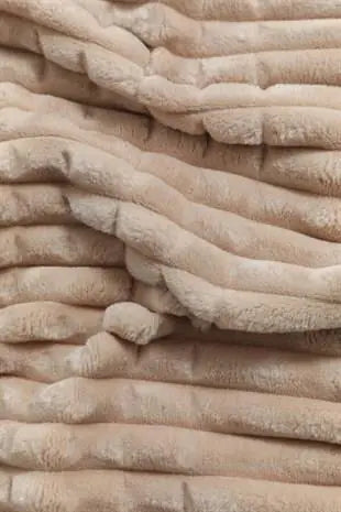 Merinos Modern Line 3 Piece Double Blanket Set Mocha Kia Day Design