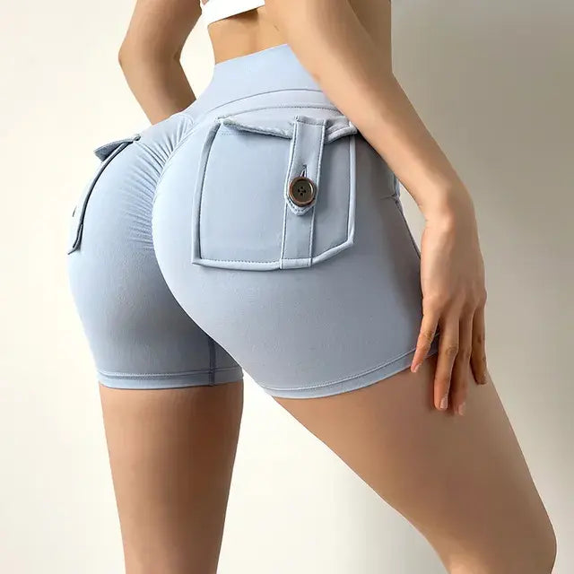 Womens High-Waist Shorts - Kia Day Design