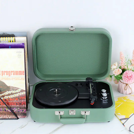 Bluetooth Vinyl Record Player & Speaker Home Decor Gift - Kia Day Design