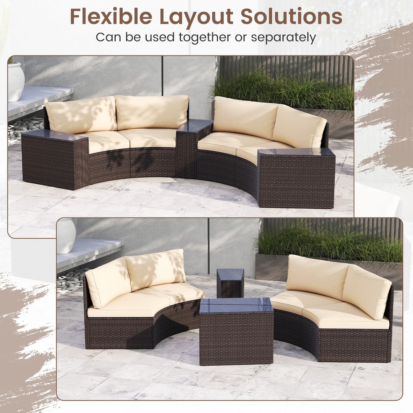 5 Pieces Patio Furniture Set- DirectDeals- {{Product type}}