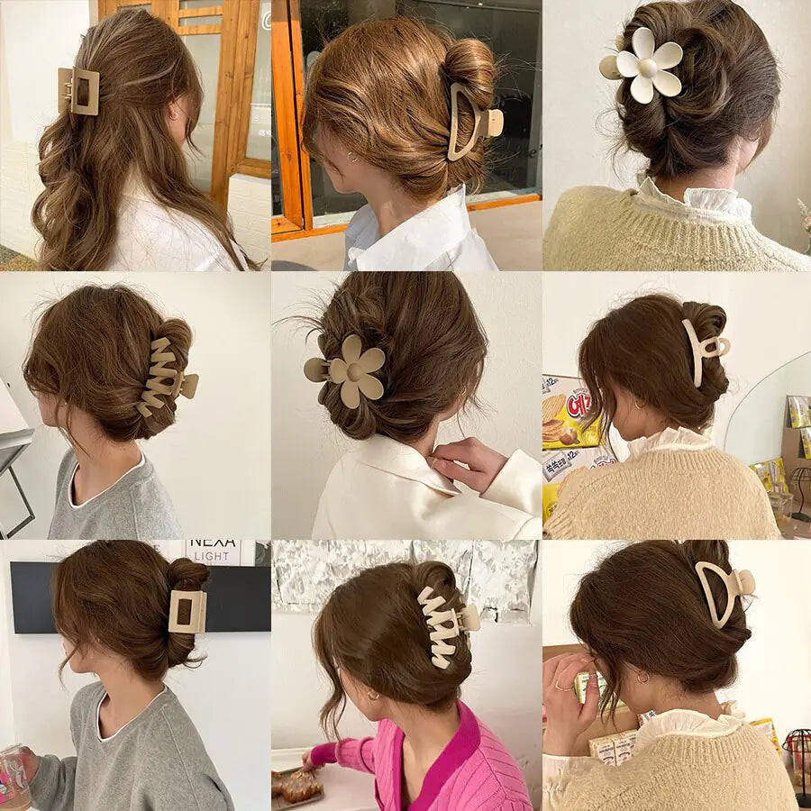 Geometric Flower Hair Clip Set - Kia Day Design