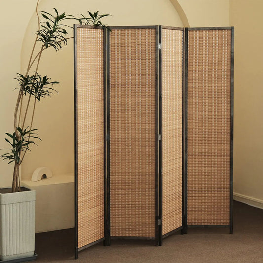 4 Panel Bamboo Room Divider Screen - Kia Day Design