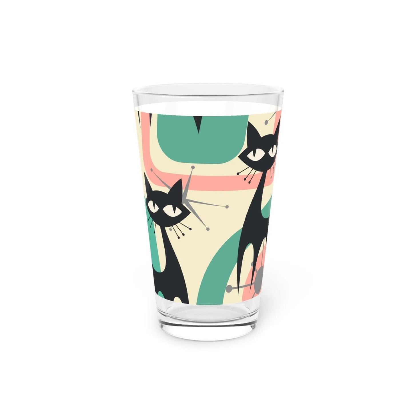 Whimsical Cat Pint Glass – 16oz - Kia Day Design