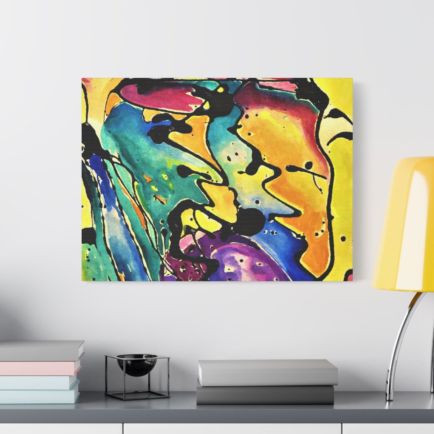 Sing Satin Canvas Stretched