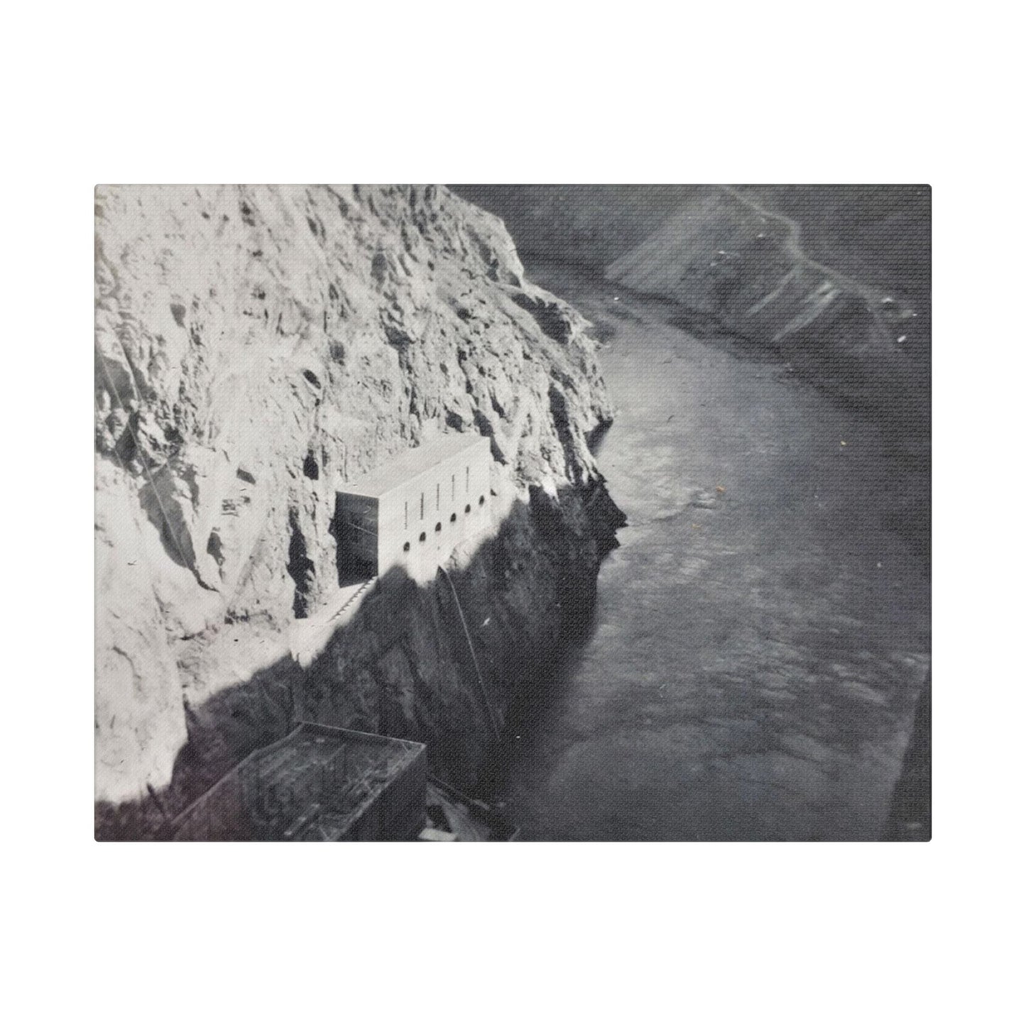Boulder Dam Satin Canvas Stretched 14″ x 11″ (Horizontal) 1.5"