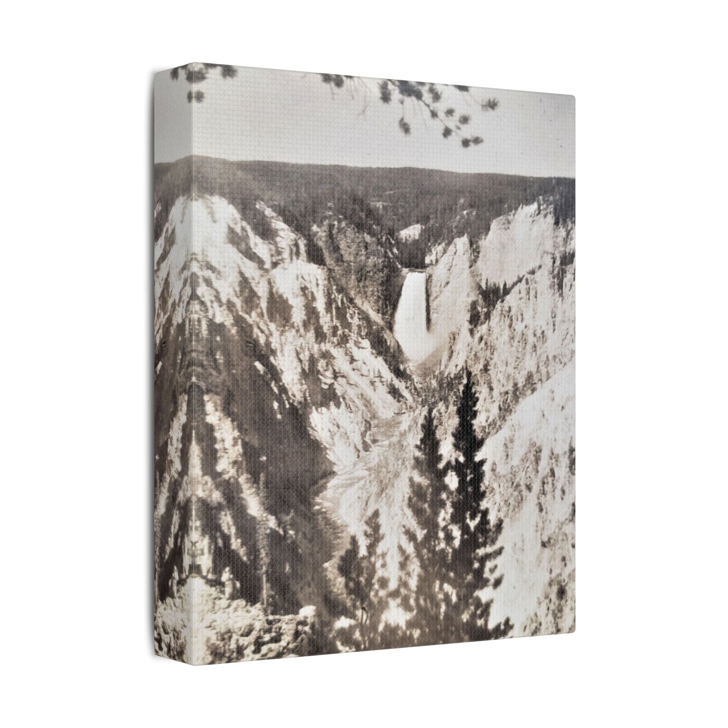 Artists Point Yellowstone Satin Canvas Stretched