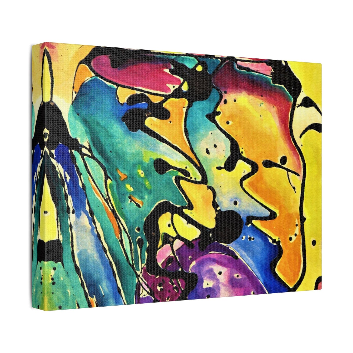 Sing Satin Canvas Stretched