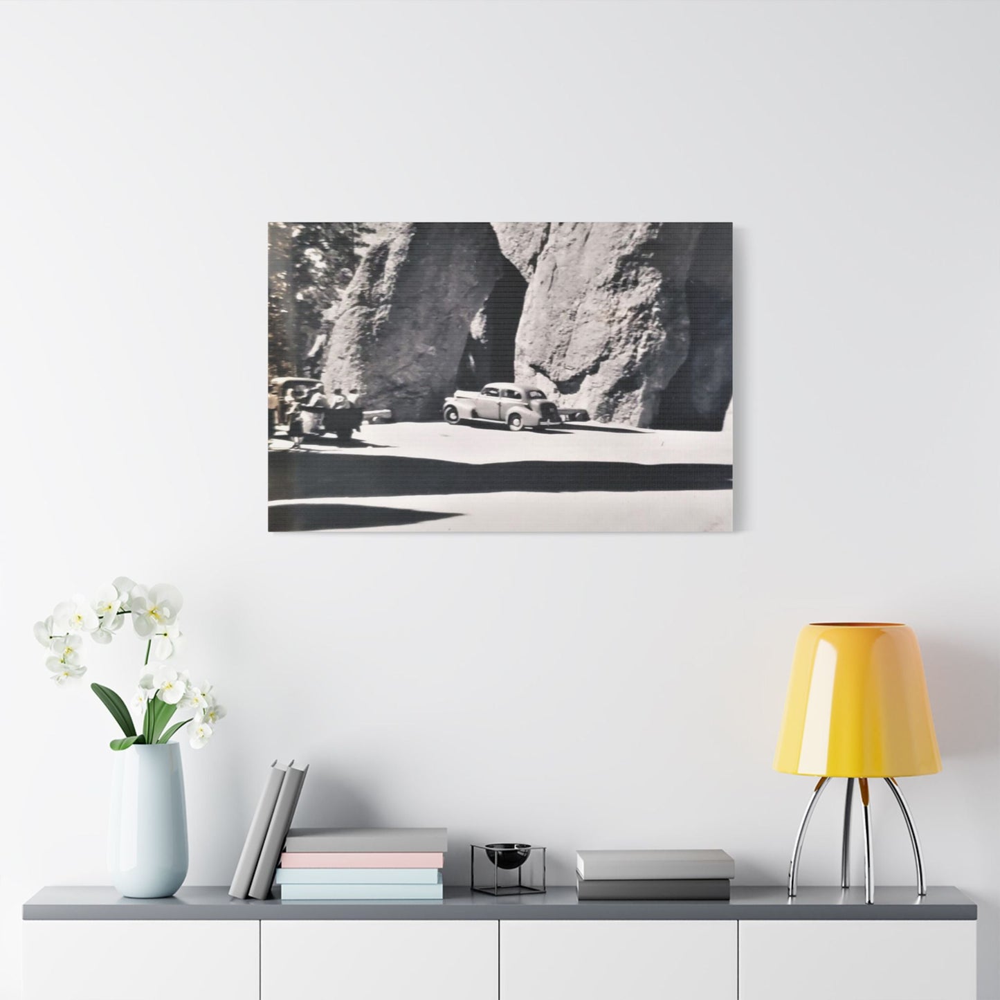 At the Needles Satin Canvas Stretched 36″ x 24″ (Horizontal) 1.5"