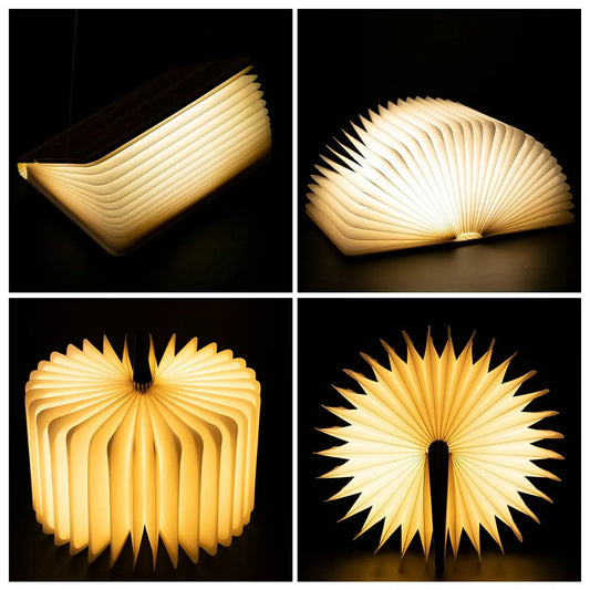 LED Wooden Book Lamp Night Lights Kia Day Design