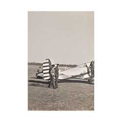 Army Pursuit Plane Ames Airport 1939 Satin Canvas Stretched
