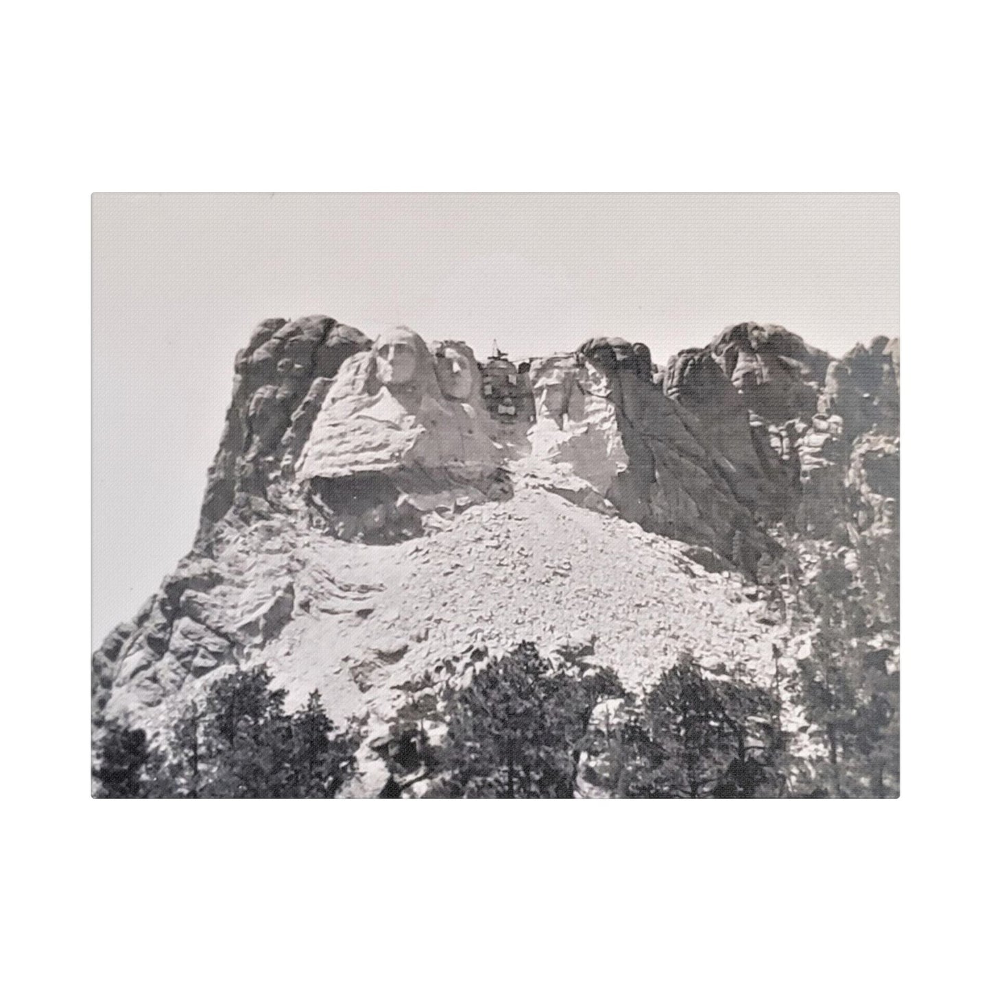 Black Hills Mount Rushmore Satin Canvas Stretched