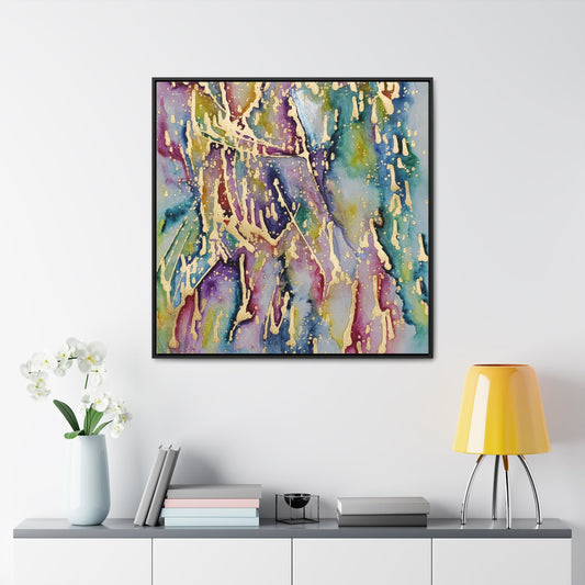 Purple Rain Gallery Canvas Wraps Square Frame