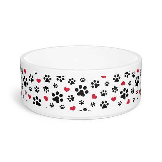 Cute Paw Print Pet Bowl - Kia Day Design
