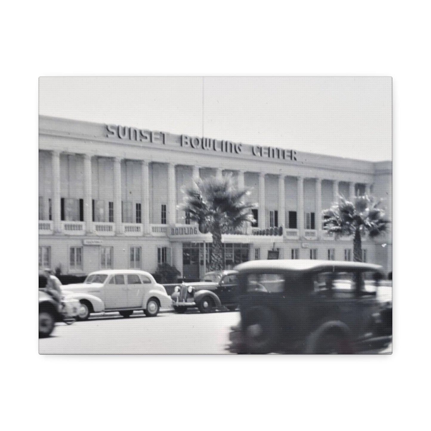 Sunset Bowling Center Largest in U.S 1939 Stretched Canvas