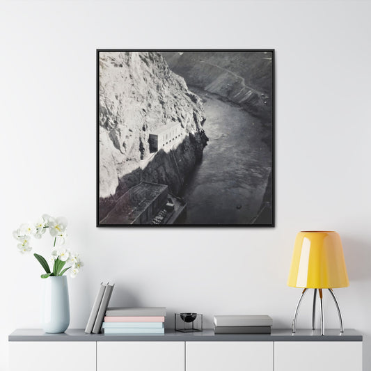 Boulder Dam Gallery Canvas Wraps Square Frame 36″ x 36″ 1.25" Black