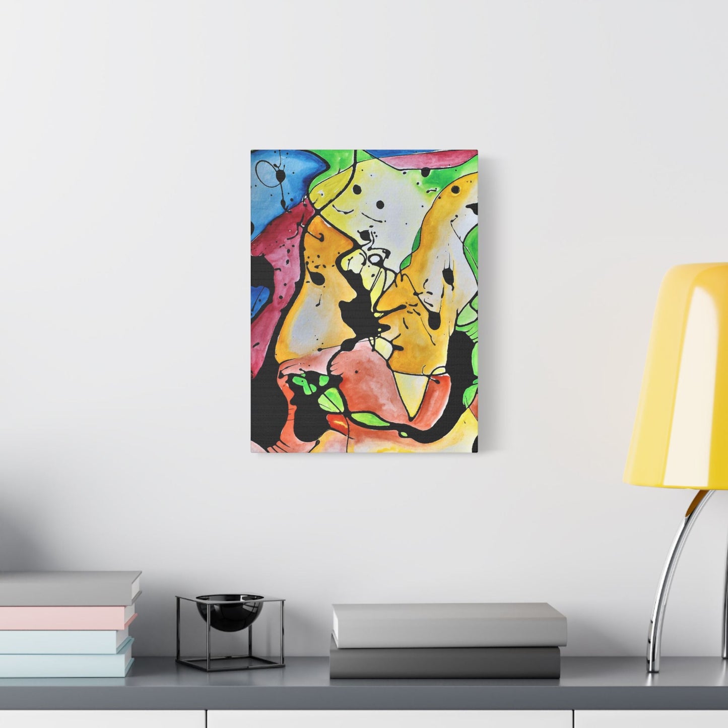 Space Judy Satin Canvas Stretched